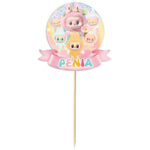 Διακοσμητικό Topper Τούρτας με όνομα - LABUBU