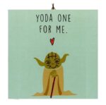 Διακοσμητικό καδράκι Βαλεντίνου "Love Yoda"