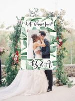 Κάδρο Photo Booth Γάμου Φύλλα
