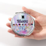 Καθρεφτάκι BTS Ασημί Στρογγυλό