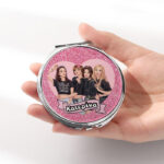 Καθρεφτάκι Blackpink Ασημί Στρογγυλό