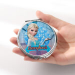 Καθρεφτάκι Frozen Elsa Ασημί Στρογγυλό