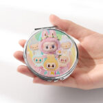 Καθρεφτάκι LABUBU Ασημί Στρογγυλό