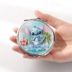 Καθρεφτάκι Stitch Ασημί Στρογγυλό