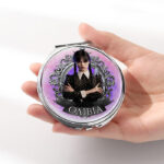 Καθρεφτάκι Wednesday Addams Ασημί Στρογγυλό