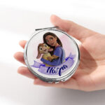 Καθρεφτάκι Wish Ασημί Στρογγυλό