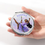 Καθρεφτάκι Ιζαμπέλα Ασημί Στρογγυλό