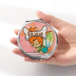 Καθρεφτάκι Σταλίτσα Ασημί Στρογγυλό