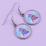 Μεταλλικά Σκουλαρίκια στρογγυλά K-Pop Demon Hunters