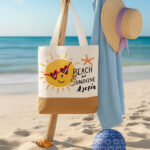 Πάνινη Τσάντα Ώμου - Beach And Sunshine - Image 2