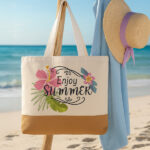 Πάνινη Τσάντα Ώμου - Enjoy Summer - Image 2