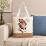 Πάνινη Τσάντα Ώμου - Ελένη Βλαχάκη ΛΑΙΔΗ ΠΕΤΟΥΛΑ