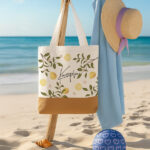 Πάνινη Τσάντα Ώμου - Λεμόνια - Image 2