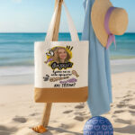 Πάνινη Τσάντα Ώμου - Ντάλια Φαγκρί - Image 2