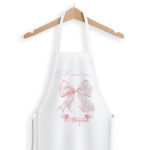 Ποδιά Νονού/Νονάς - Ροζ Φιόγκος