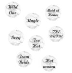 Κονκάρδες Μπάτσελορ Μάρμαρο ( 8 τεμ) - Image 2