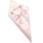 Χωνάκια για Ζαχαρωτά - Ροζ Φιόγκος