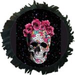 Πινιάτα Νεκροκεφαλή με λουλούδια - Image 2