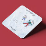 Σουβέρ Χριστουγεννιάτικο για Νονό – "Love You Snow Much''