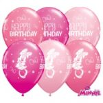 Μπαλ. Λατεξ 11 Birthday Minnie Mouse /25τεμ