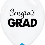 Μπαλόνια Λάτεξ 11 Simply Congrats Grad Διαφάνο/25 τεμ