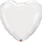 Μπαλόνι Φοιλ 36 Καρδιά Λευκό / 91 εκ