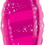 Μπαλόνι φοιλ σχήμα 38 Taper Swirl Magenta