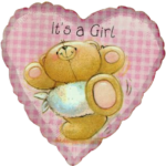 Μπαλόνι Φοιλ 18 Forever Friends- It’s A Girl / 46 εκ - Ασυσκεύαστο