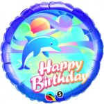 Μπαλόνι Φοιλ Birthday Jumping Dolphin / 45 εκ  Δελφίνι