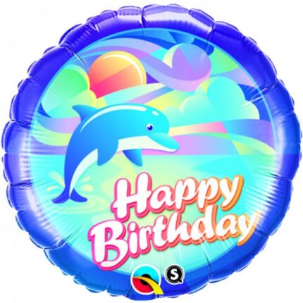Μπαλόνι Φοιλ Birthday Jumping Dolphin / 45 εκ  Δελφίνι