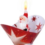 Βάση για κερί Χριστουγεννιάτικο /4 τεμ