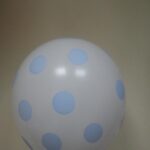 Pastel R100 Λευκά με Σιέλ Πουά /25 τεμ