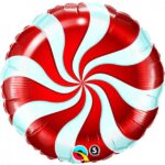 Φοιλ 9 Στρογγυλό Candy Swirl Red - Καραμέλα Κόκκινη