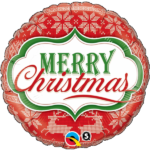 Μπαλόνι Φοιλ 18  Merry Christmas Nordic Pattern