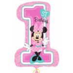 Μπαλόνι Φοιλ Σχήμα 1st Birthday Minnie Mouse