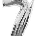 Μπαλόνι Φοιλ Σχήμα Ασημί Νούμερο 7 Ασυσκεύαστο