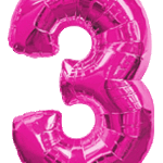 Μπαλόνι Φοιλ Σχήμα Φούξια Νούμερο 3 / 90 εκ