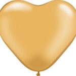 Μπαλόνια Λάτεξ Καρδιά 6 Χρυσή /100 τεμ