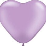 Μπαλόνια Λάτεξ Καρδιά 6 Περλέ Λιλά /100 τεμ