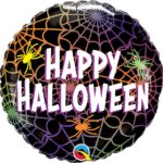 Μπαλόνι Φοιλ 18 Happy Halloween Spiders & Webs / 46εκ - Αράχνη
