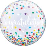 Bubble Μόνο 22  Congratulations Confetti Stars / 56 εκ
