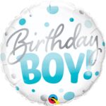 Μπαλόνι Φοιλ 18 Birthday Boy Blue Dots / 46 εκ
