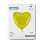 18" Μπαλόνι Κίτρινη Καρδιά - Image 2