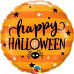 Μπαλόνι Φοιλ 18 Happy Halloween Spiders & Stars / 46εκ - Αράχνη