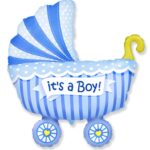 Μπαλόνι Φοιλ Σχήμα Καρότσι Baby Buggy Boy / 89εκ x 74 εκ Ασυσκεύαστο
