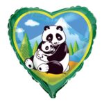 Μπαλόνι Φοιλ Καρδιά Πάντα / 46 εκ Panda Ασυσκεύαστο