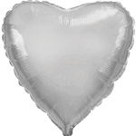 Μπαλόνι Φοιλ 9 Καρδιά Ασημί