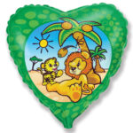 Μπαλόνι Φοιλ 18 Καρδιά  Crazy Lions Λιοντάρι / 46 εκ