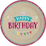 Πιάτα χαρτ. φαγητού 23εκ My Birthday Party /8 τεμ