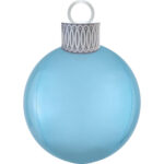 Μπαλόνι Φοιλ Orbz XL Ornament Pastel Blue / 38εκ x 50εκ - Χριστουγεννιάτικη μπάλα